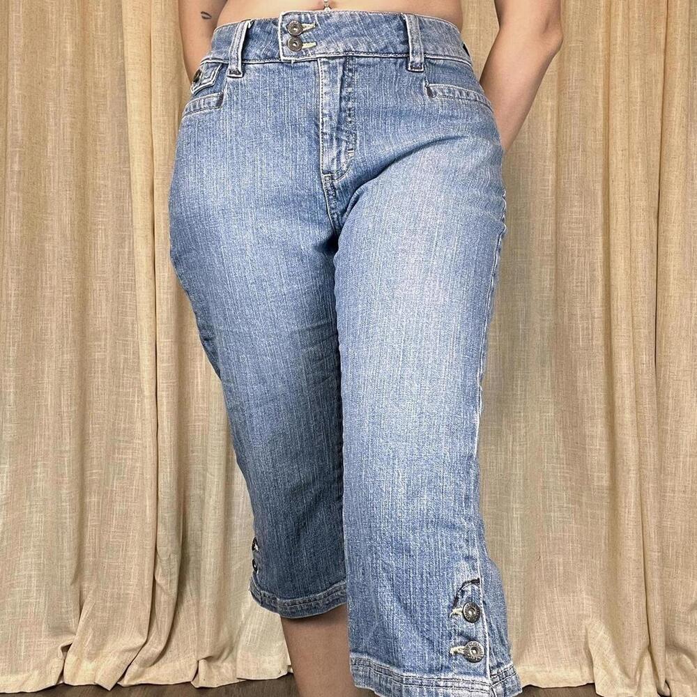 Lee Denim Mid Rise Capri Jeans